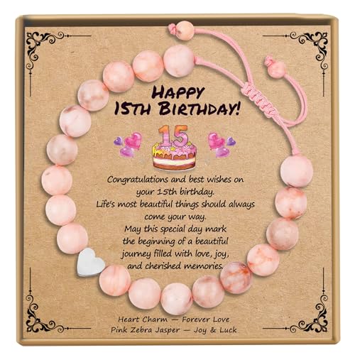 Sereney Birthday Gifts for Girls, 1-16 Year Old Girl Birthday Bracelet Gift - style: 15th Bday