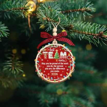 HEXMOZ Christmas Team Gifts for Coworkers, Employees 2026 - Best Team Ever - color: Team 1