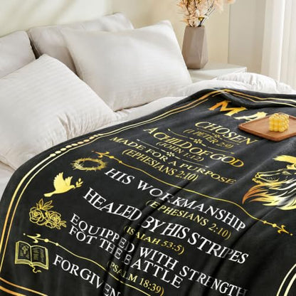 Christian Gifts for Men Blanket 60"x50",Birthday Gifts for Men - color: Man of God