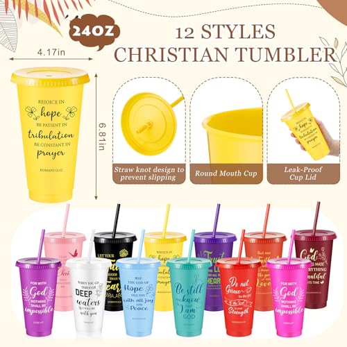 Hollowfly 24 Set/96 Pcs Christian Church Religious Gifts Bulk(Colorful) - color: Colorful