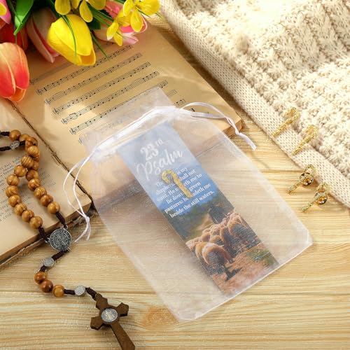Supervitae 12 Sets Shepherd's Staff Pin 23rd Psalm Bookmark Christmas Gift - style: Shepherd's Staff