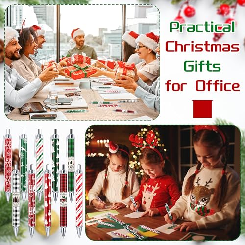 50 Pcs Christmas Ballpoint Pens Bulk - Christmas Pens Gifts Retractable - style: Christmas