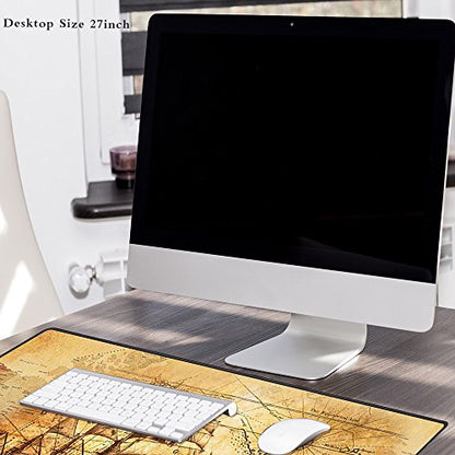 XXL Professional Large Mouse Pad & Computer Game Mouse Mat (35.4x15.7x0.1IN, Boat) - color: Boat, size: 35.4L x 15.7W inches