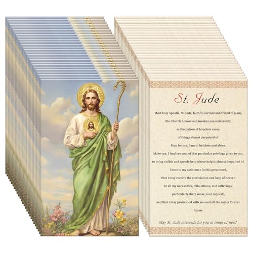240 Pcs Saint Jude Holy Prayer Cards Gifts Catholic Tracts - style: Saint Jude
