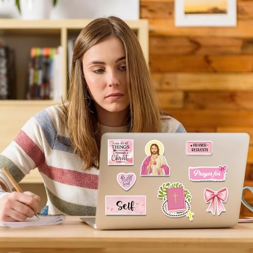 Prayer Board Supplies Stickers - 50 Pcs Pink Bow Coquette Kit - color: Pink Bow