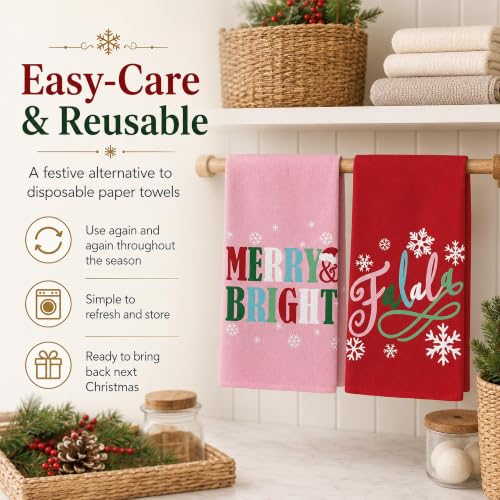 Christmas Kitchen Towels Set of 2