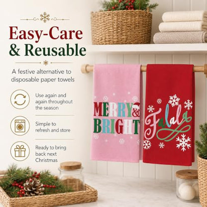 Christmas Kitchen Towels Set of 2