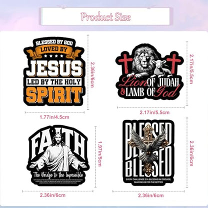 100pcs Jesus Bible Verse Stickers Christian Religious Faith Decals - color: 100pcs Bible Stickers 393