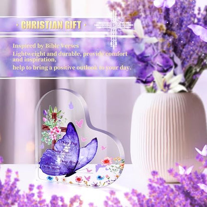 13PCS Christian Gifts for Women Faith,Self Care Package Get Well Soon,Lavender Relaxing Spa Care Package Mothers Day Baskets for Her Mom Friend Sister Wife Valentine's Day Gift, Birthday Gifts - color: Lavender
