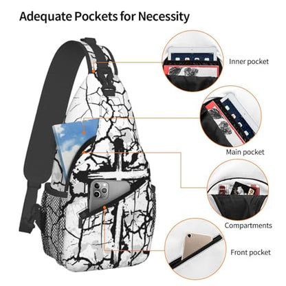 Jesus Christian Cross Sling Backpack Shoulder Chest Bag For Men Women Hiking Travel Crossbody Daypack - color: Jesus Christian Cross-0005