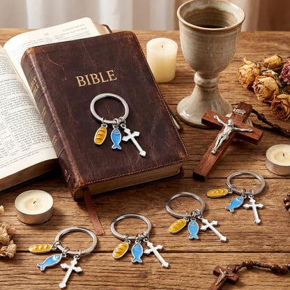 Highergo Jesus feeds 5000 Keychain, Loaves & Fishes