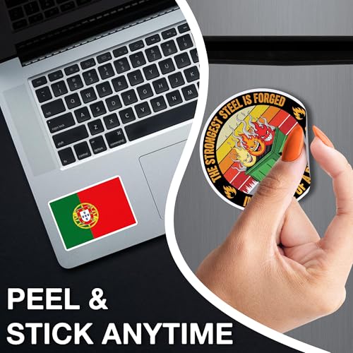 3PCS Portugal Flag Sticker Bold Vinyl Decals Featuring Portuguese Flag - color: Portugal Sticker