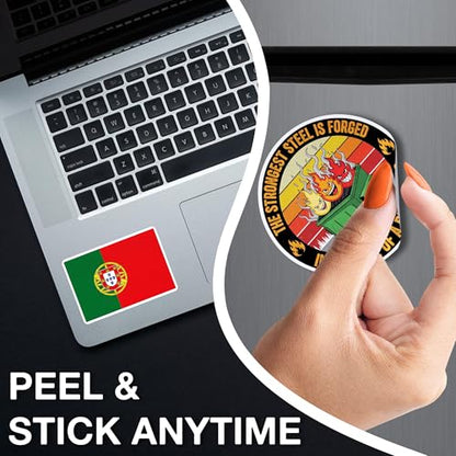 3PCS Portugal Flag Sticker Bold Vinyl Decals Featuring Portuguese Flag - color: Portugal Sticker