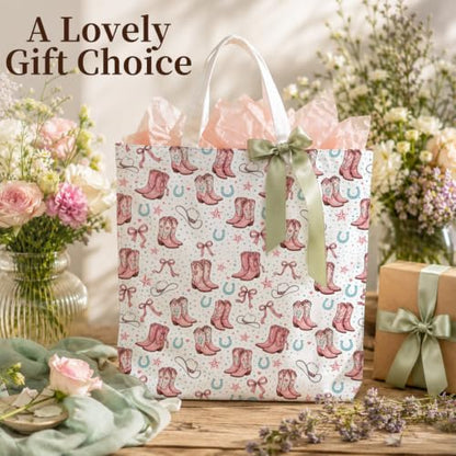 Western Cowgirl Canvas Tote Bag Cowgirl Gifts - color: Western Cowboy Theme 7
