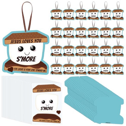 Motipuns 24 Sets Jesus Loves You S'More Ornament Craft Kit,Classic Style - style: Classic Style