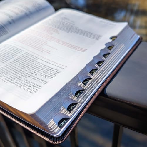 Personalized NLT Life Application Study Bible – Brown/Mahogany LeatherLike | Indexed Thumb Tabs | Third Edition | Custom Engraved Bible | New Living Translation | Red Letter | Over 10,000 Study Notes (Name Only)
