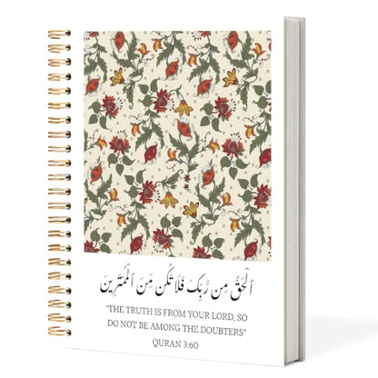 Inspirational Islamic Spiral Notebook Journal 5.5x8.3in, Muslim Islamic Gifts for Women, Religious Spiritual Quran Hardcover Journal Notebook for Church Study Work Office - color: Inspirational Islamic