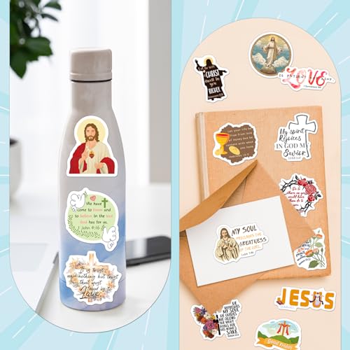 300 PCS Catholic Stickers for Women Adults, Religious Stickers