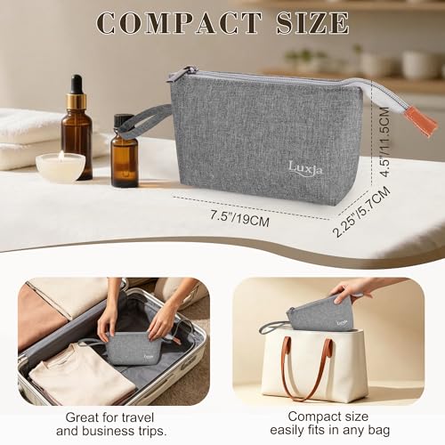 LUXJA Essential Oil Carrying Bag Holds 8 Bottles, Gray - color: Gray, size: Single-layer: hold 8 bottles