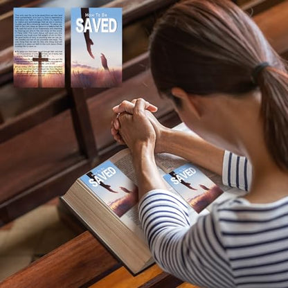 200 Pcs Gospel Tracts Salvation Cards KJV,How to Be Saved - style: How to Be Saved