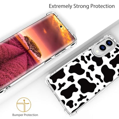 for Samsung Galaxy S25 Edge Case - Black Cow Print - color: Black Cow Print, size: Galaxy S25 Edge