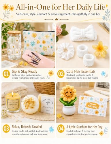 14PCS Gifts for Teen Girls - Gift Basket for Teen Girl, Gifts Trendy Stuff - color: Beige