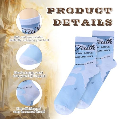 12/24 Pairs Christian Socks Gifts for Women - style: Watercolor