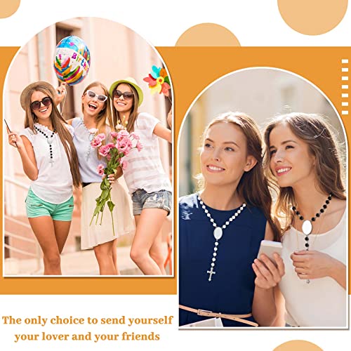 Taiyin Sublimation Blanks Rosary Beads Necklace Catholic Rosaries