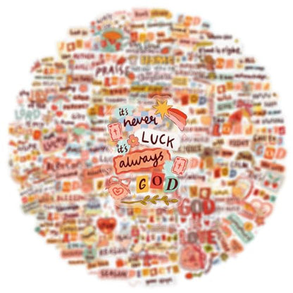 50 Pcs Christian Bible Verse Stickers, Inspirational Faith Quote PET Stickers, Waterproof Clear Vinyl Stickers for Journals, Planners, Scrapbooking, Religious Gifts (Christian Bible) - color: Christian Bible