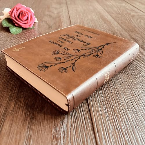 STARKENBURG COMPANY Custom NIV Journaling Bible, Custom Engraved Bible, New International Version, Christian Gifts, Baptism Gifts