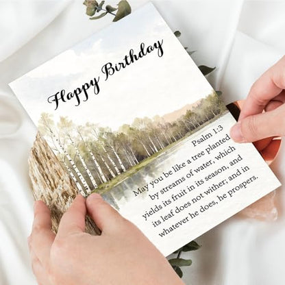 Christian Birthday Card Gift With Scripture for Men Women - style: AM-447