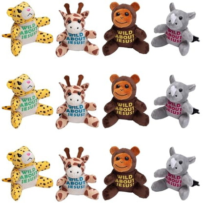 Fun Express Wild About Jesus Safari Animals, 12 Pack
