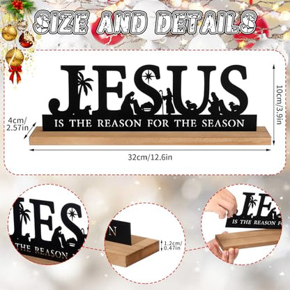 Pinkunn Metal Nativity Scene, Black Nativity Jesus Set for Christmas - style: Jesus
