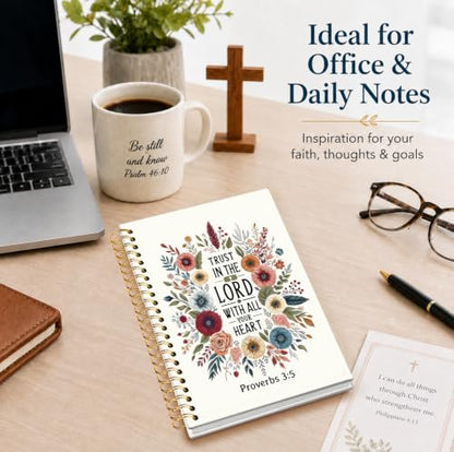 Bible Journal for Women,Bible Nnotebook,Gifts for Christian Women - color: Bible Christian Journals Floral Notebooks