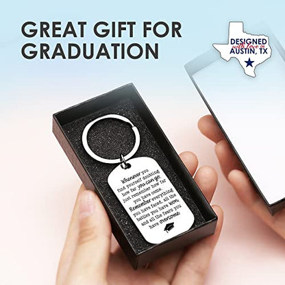 Rosa Vila Keychains For Women & Men, Gifts For Mom, Bonus Mom, Aunt, Sister, Dad, Grandma, Nurse, Teens, Coach, Teacher Pilot - style: Graduation Keychain