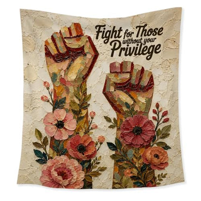 HUGANE Social Justice Feminist Tapestry Wall Decor 50x60 Inch - color: colour-10