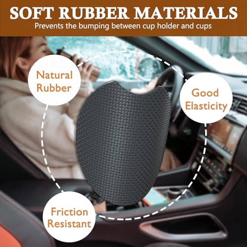 2 Pack Cowgirls Car Cup Holder Coasters Neoprene Rubber Mat 2.75" - color: Cowgirls