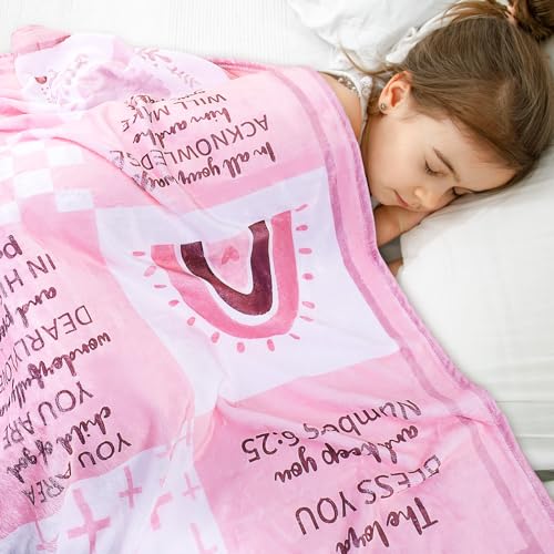 Baptism Gifts for Girl, Christening Gift for Baby Girls, Dedication Gift - color: PINK