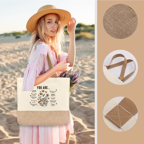 Tote Bag, Gifts for Women Friends Girlfriend Coworker Wife Mom Reusable Tote Bags Birthday Thank You Gift - color: You Are