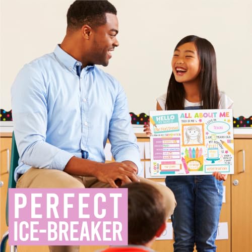 20 All About Me Posters Elementary Classroom Decor, Star Student Poster - color: Colorful Pastel