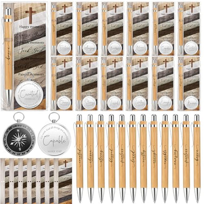 Tenceur 30 Sets Christian Gifts Bulk for Pastor Appreciation, Silver - color: Silver