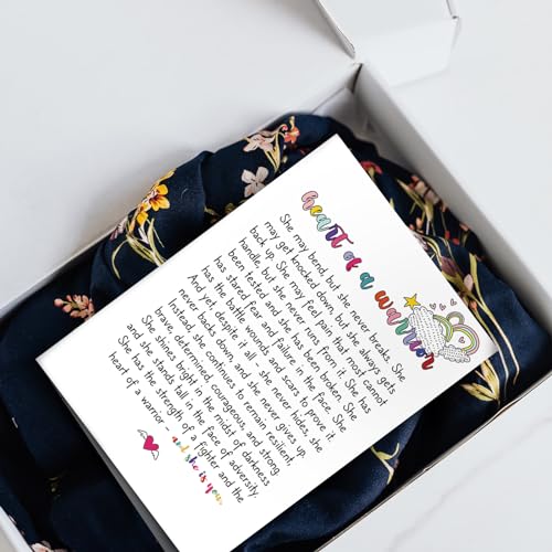 Heartfelt Encouragement Card for Her, Affirmation Card, Thinking of You Card, Support Card, Positive Card, Never Give Up Card, Get Well Soon Card, Heart of a Warrior Card - color: #98