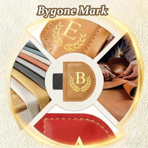Personalized Leather Magnetic Bookmark with Pen Holder, Custom Bygone Mark Bookmark with Pen Holder, Custom Bookmarks with 26 Letters for Reading Women, Men, Teachers, Book Lovers?Green?A? - color: Green