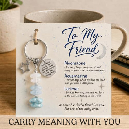 Crystal Keychain Gifts For Women, Friend, Coworker, Daughter, Mom, Faith - color: To My Friend