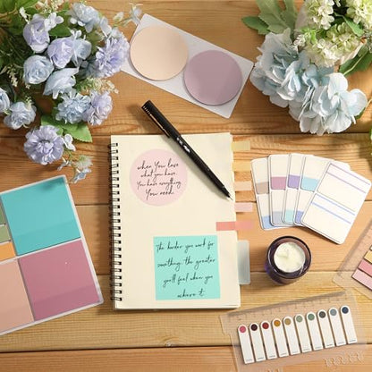 Mr. Pen- Transparent Sticky Notes Set, 1000 Sheets - size: Various