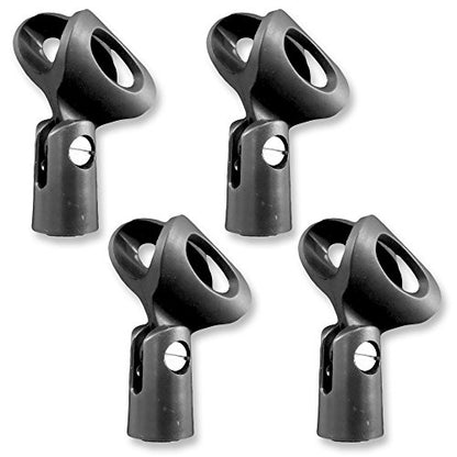 Mic Holders -Wireless Large Barrel Indestructible Microphone Clip -Performance Plus MH3W-4 (4-pack) - size: 4 Pack
