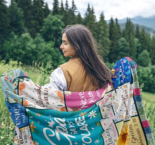 Christian Gifts for Women, Cute Birthday Gifts Blanket 60x50in - size: 60x50inches
