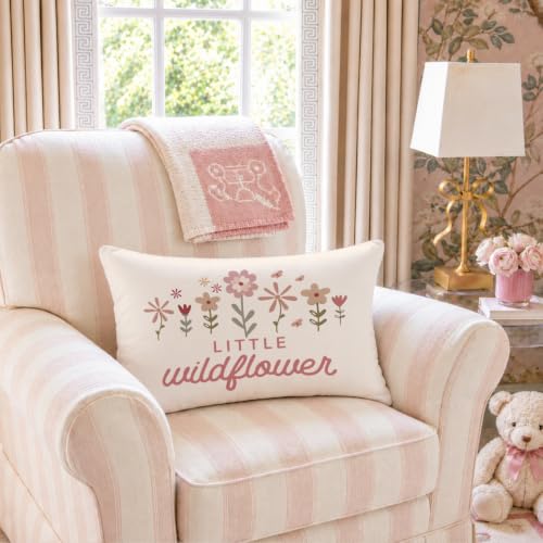 Wildflower Nursery Decor Girl Nursery 12x20 Pillow Cover， - color: Little Wildflower