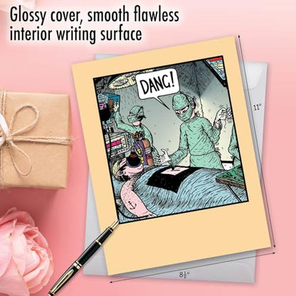NobleWorks Jumbo Get Well Greeting Card w/Envelope Dang Surgeon J9743 - style: Dang Surgeon