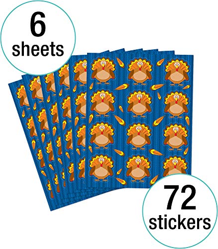 Carson Dellosa Thanksgiving Turkeys Stickers - style: Turkeys